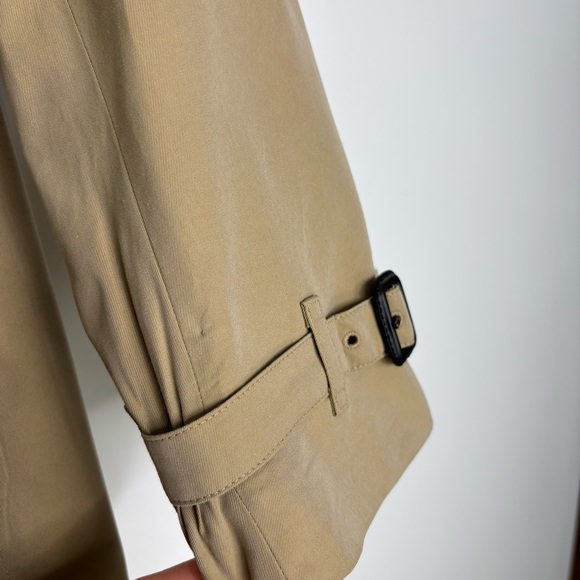 Burberry Buckingham Trench Coat Camel Tan Nova Check Lining Size 10 US Authentic - Picture 8 of 16